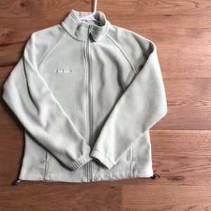 Mint green medium Columbia fleece jacket